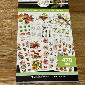 Happy Planner Garden Flowers Stickerbook